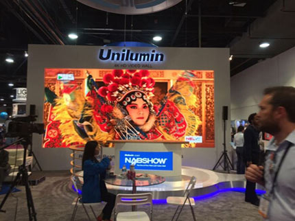 918博天堂高清小间距广电演播中心解决计划精彩亮相2015NAB展